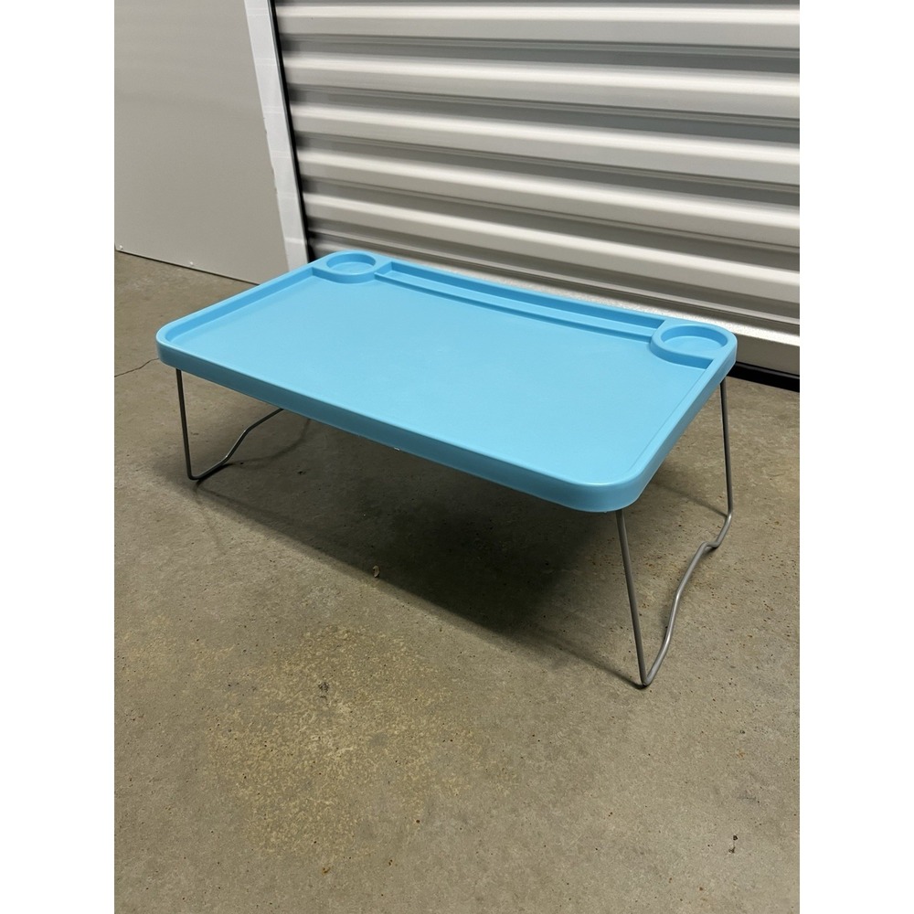 Vintage 2002 IKEA Nordby Foldable Bed Tray Table Blue 702.684.96